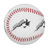 Halloween Witz Riding Broom Thunder_Cove Baseball (Vorderseite Links)