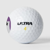 Halloween Witz Riding Broom Thunder_Cove Golfball (Logo)