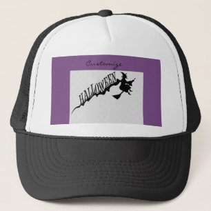 Halloween Witz Riding Broom Thunder_Cove Truckerkappe