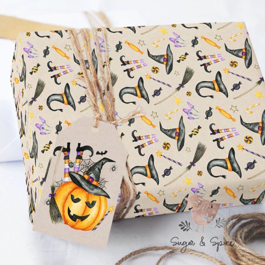 Halloween Witz und Candy Wrapping Paper Geschenkpapier