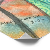 Halloween Witz Winged Cat Poster (Ecke)