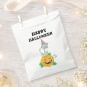 Halloween Wizard Cat on Pumpkin Geschenktütchen (Ausgeschnitten)