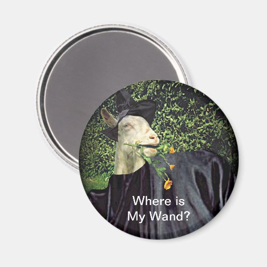 Halloween Wizard Goat Magnet (Vorderseite/Rückseite)