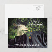 Halloween Wizard Goat Postkarte (Vorne/Hinten)