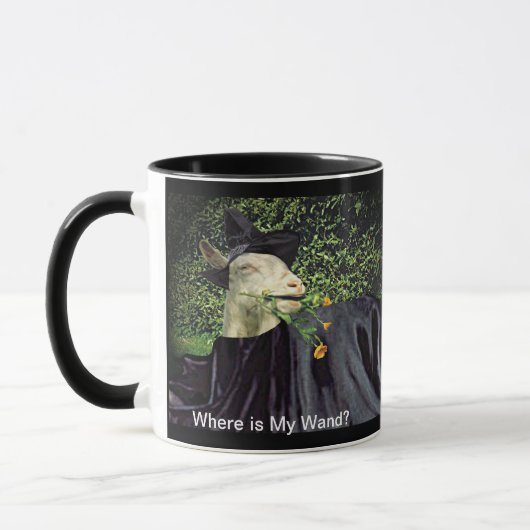 Halloween Wizard Goat Tasse (Links)