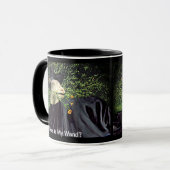 Halloween Wizard Goat Tasse (Vorderseite Links)
