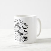 Halloween Wizard Lizard Line Art Design Kaffeetasse (VorderseiteRechts)