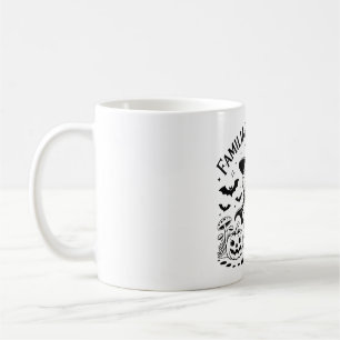Halloween Wizard Lizard Line Art Design Kaffeetasse