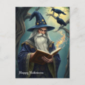Halloween Wizard Postkarte (Vorderseite)