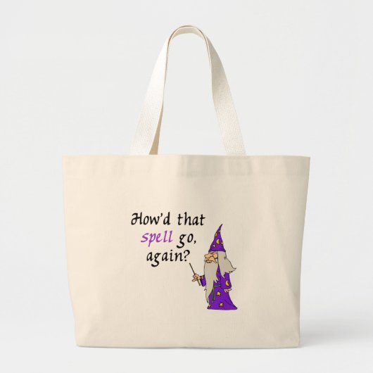 Halloween Wizard Tote Bag Jumbo Stoffbeutel (Vorne)