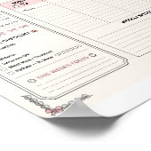 Halloween-Wochenplaner 2026 | Serum-Tracker  Poster (Ecke)