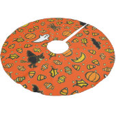 Halloween-Wohngestaltung Polyester Weihnachtsbaumdecke (Schrägansicht)