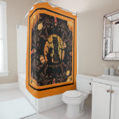 Halloween-Wolf Duschvorhang (Beispiel)