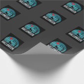 Halloween-Wolf-Friedhofs-Mond-Vektor Geschenkpapier (Ecke)