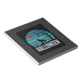 Halloween-Wolf-Friedhofs-Mond-Vektor Notizblock (angewinkelt)