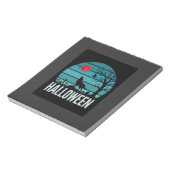 Halloween-Wolf-Friedhofs-Mond-Vektor Notizblock (Rotiert)