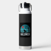 Halloween-Wolf-Friedhofs-Mond-Vektor Trinkflasche (Vorderseite)