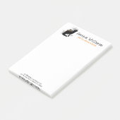 Halloween Wolf Spooky Trees & Castle Post-it Klebezettel (angewinkelt)