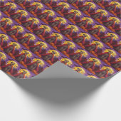 Halloween Wolfhound Vampire Pumpkins Beängstigend Geschenkpapier (Ecke)