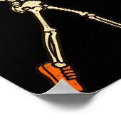 Halloween Women Golf Skeleton Funny Golf Halloween Poster (Ecke)