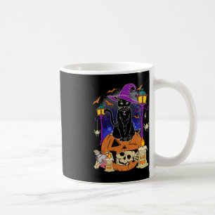 Halloween Women Men Kids Halloween Black Cat Pump Kaffeetasse