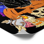 Halloween Women Men Kids Halloween Black Cat Pump Poster (Ecke)