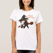 Halloween Women's Basic T - Shirt/Hexe T-Shirt (Vorderseite)