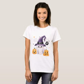 Halloween Women's Funny Ghost T-Shirt (Vorne ganz)