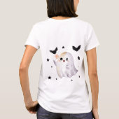 Halloween Women's Funny Ghost T-Shirt (Rückseite)