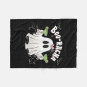 Halloween Women's Ghost Boo Racha Funny Margarita Fleecedecke (Vorderseite (Horizontal))