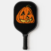 Halloween Wonky Pumpkin Pickleball Schläger (Rückseite)