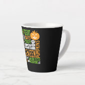 Halloween Word Jumble Niedlich Spirit Pumpkin Milchtasse (Rechte Ecke)