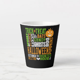 Halloween Word Jumble Niedlich Spirit Pumpkin Milchtasse