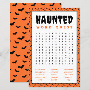Halloween Word Search Game   Spuk Word Games