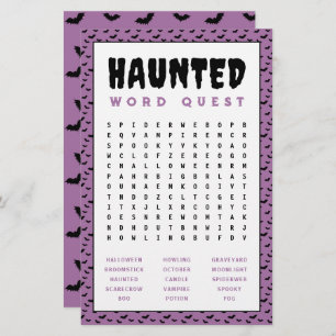 Halloween Word Search Game Spuk Word Games Briefpapier