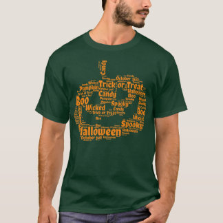 Halloween Words Kürbislaterne Pumpkin T-Shirt