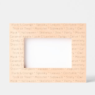 Halloween Words Picture Frame Geätzte Rahmen