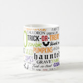 Halloween Words Typografie Spaß Urlaub Kaffee Tass Kaffeetasse (Mittel)