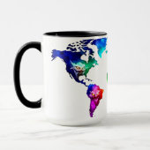 Halloween World Map Tasse (Links)