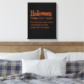 Halloween-Wörterbuchdefinition Leinwanddruck (Insitu (Schlafzimmer))
