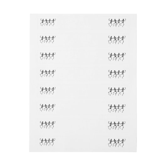 Halloween Wrap um Labels Rundum-Adressaufkleber (Bogen)