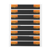 Halloween Wrap um Labels Rundum-Adressaufkleber (Bogen)