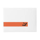 Halloween Wrap um Labels Rundum-Adressaufkleber (Vorderseite)