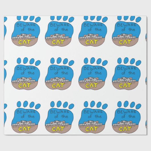 Halloween Wrapping Paper, Cat Geschenkpapier (Flach)