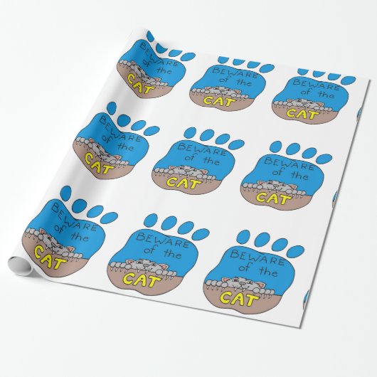 Halloween Wrapping Paper, Cat Geschenkpapier (Ungerollt)