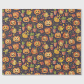Halloween Wrapping Paper - Design 2 Geschenkpapier (Flach)