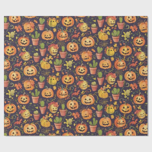 Halloween Wrapping Paper - Design 2 Geschenkpapier (Flach)