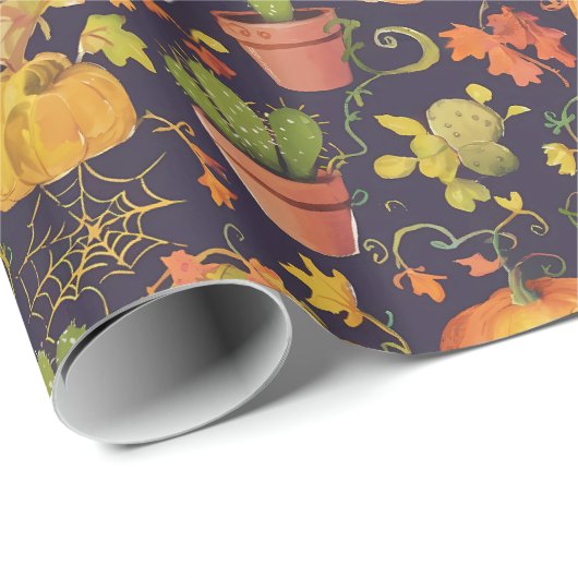Halloween Wrapping Paper - Design 2 Geschenkpapier (Rolleneckpunkt)