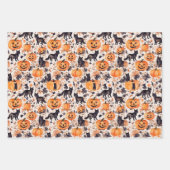 Halloween Wrapping Paper Flat Sheet Set 3 Geschenkpapier Set (Vorderseite 2)