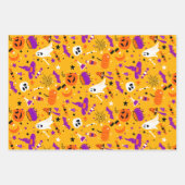 Halloween Wrapping Paper Flat Sheet Set 3 Geschenkpapier Set (Vorderseite 2)